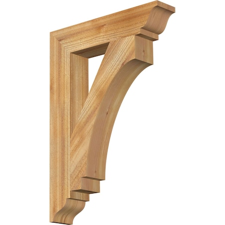 Ekena Millwork Imperial Traditional Rough Sawn Bracket, Western Red Cedar, 4"W x 20"D x 28"H BKT04X20X28IMP01RWR